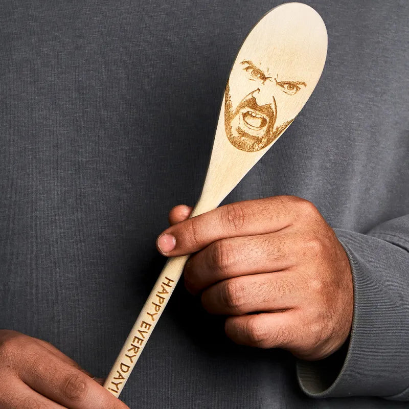 Custom Face Spoon Any Face (Facial Features) Engraved on a Spoon Novelty Gift Mother's Gift Father's