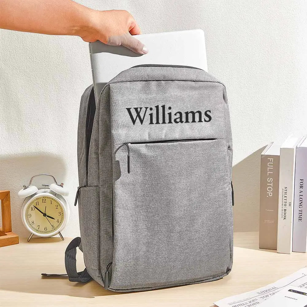 Personalized Name Backpack College School Computer Bag Gift for for Men or Women Fits 15.6 Inch Notebook