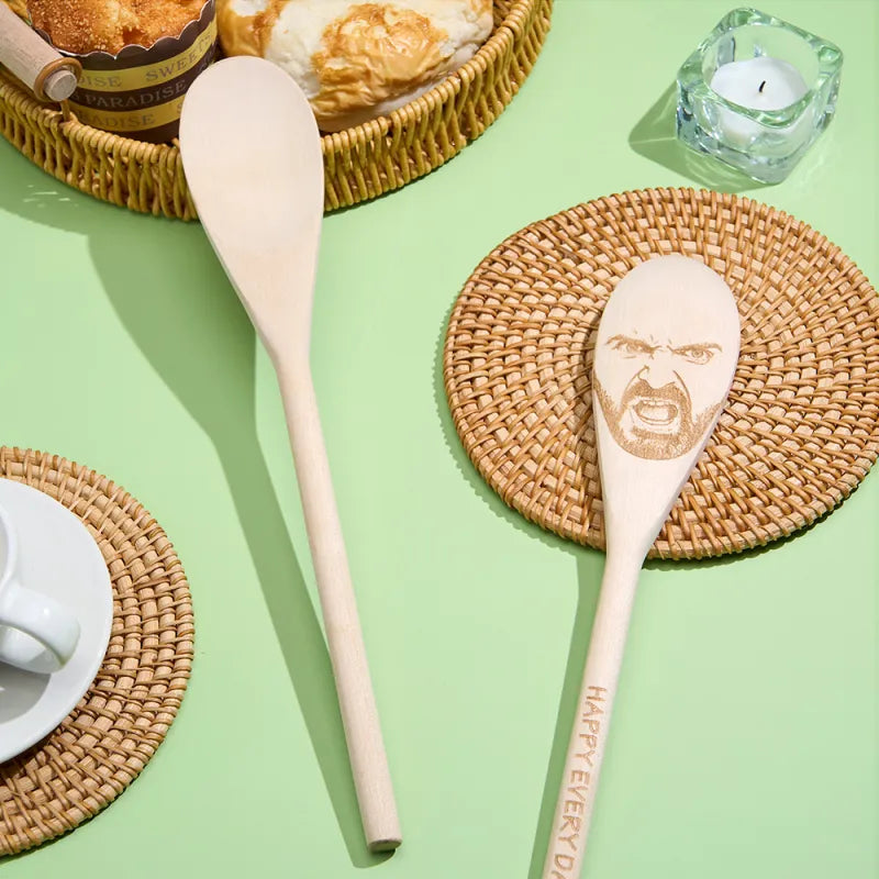 Custom Face Spoon Any Face (Facial Features) Engraved on a Spoon Novelty Gift Mother's Gift Father's