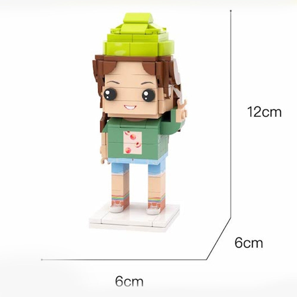 Gifts for Dad Custom Head Brick Figures NO.1 Dad Brick Figures Small Particle Block Toy