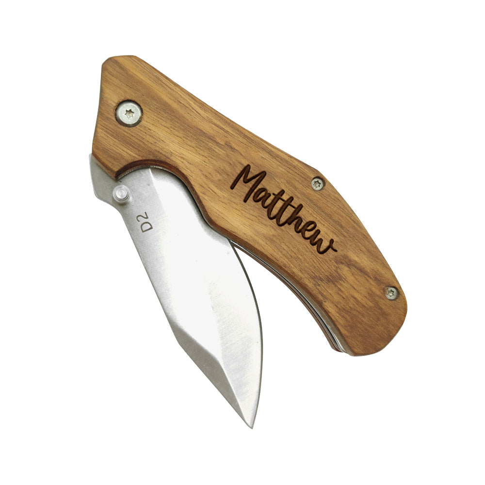 Personalized Engrave Name Pocket Knife Custom Folding Knives Gifts for Groomsmen