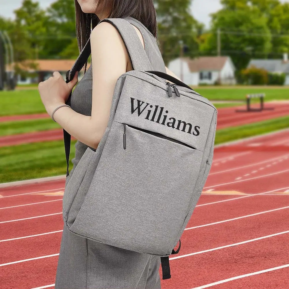 Personalized Name Backpack College School Computer Bag Gift for for Men or Women Fits 15.6 Inch Notebook