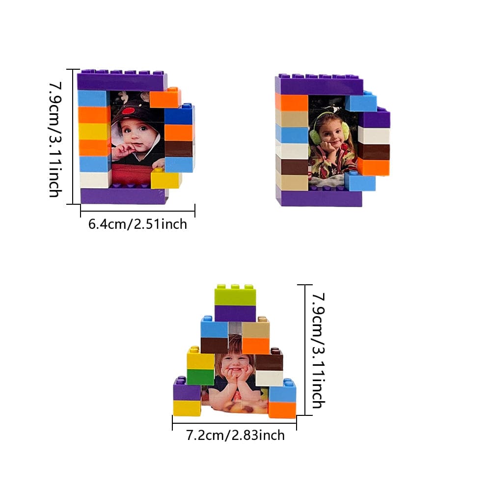 Custom Dad Building Brick Puzzles Personalised Photo Building Blocks