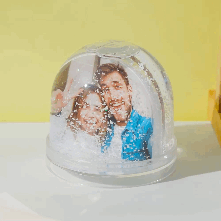 Personalized Photo Snow Globe Romantic Picture Home Decoration for Her
