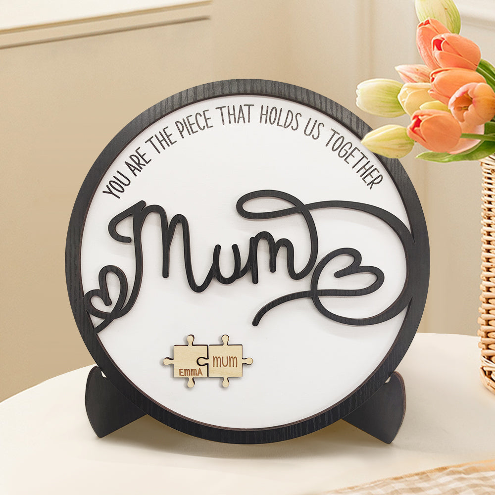 Mother's Day Jigsaw You Are the Piece That Holds Us Together Mother's Day Gift