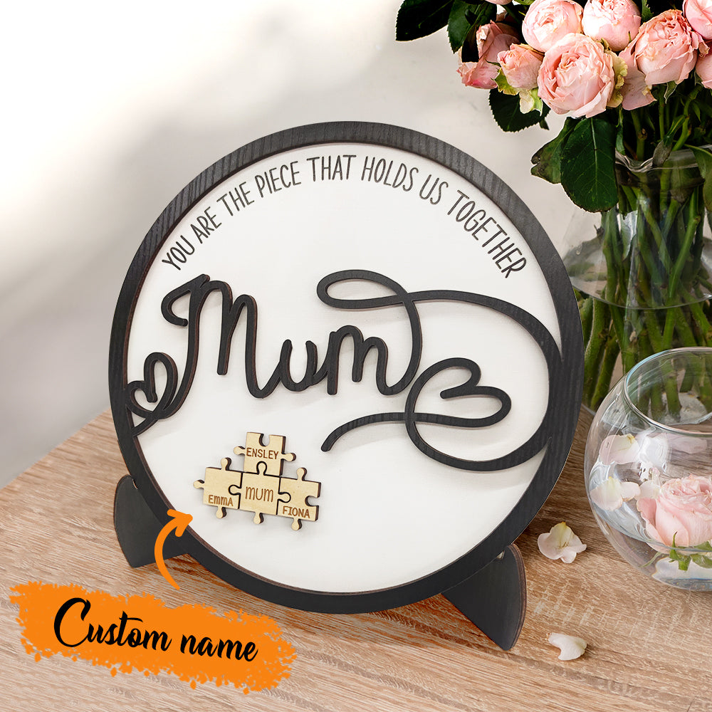 Mother's Day Jigsaw You Are the Piece That Holds Us Together Mother's Day Gift