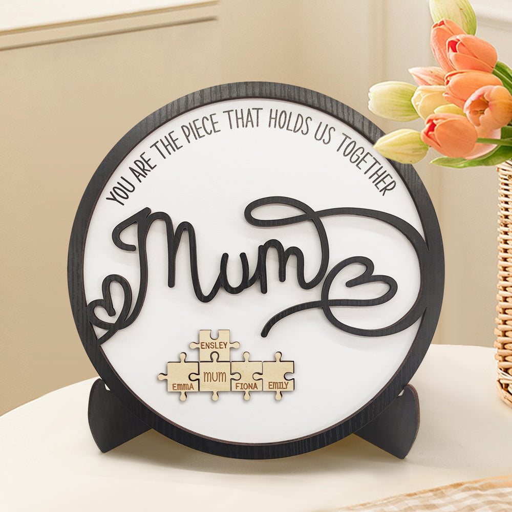Mother's Day Jigsaw You Are the Piece That Holds Us Together Mother's Day Gift