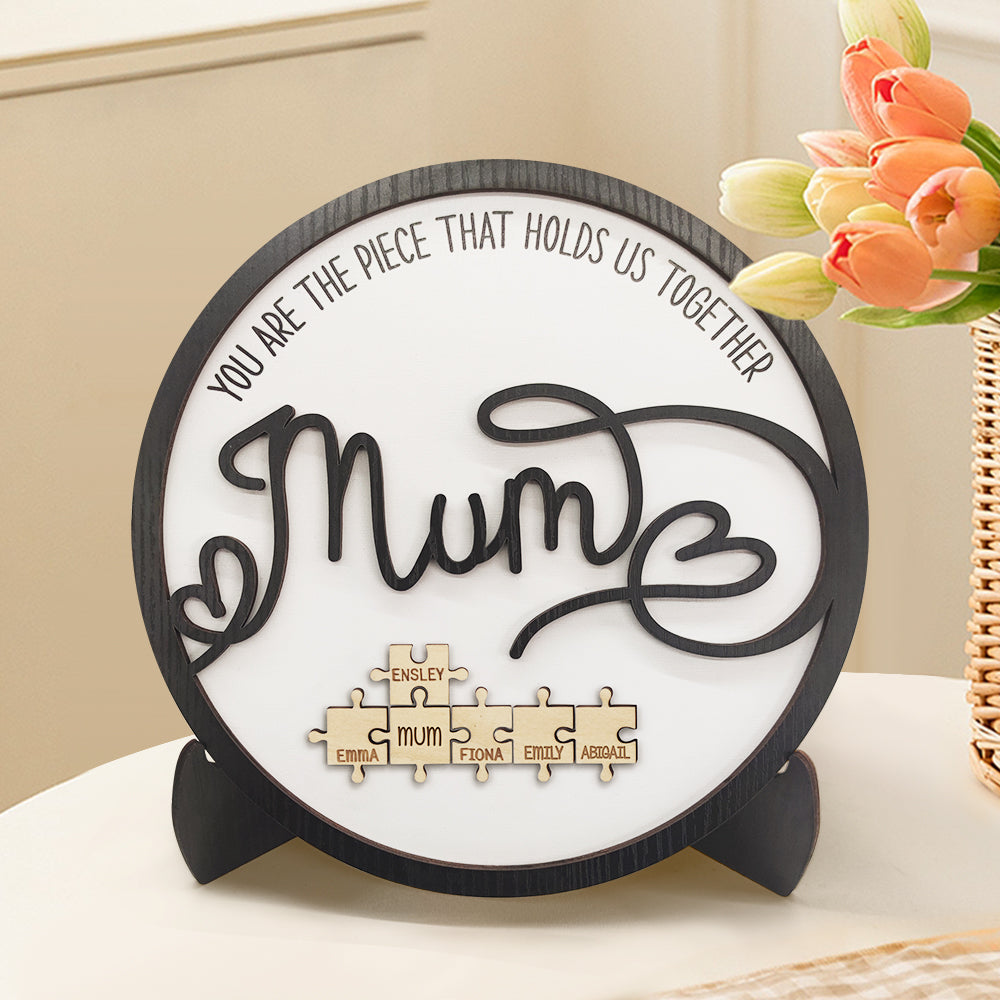 Mother's Day Jigsaw You Are the Piece That Holds Us Together Mother's Day Gift