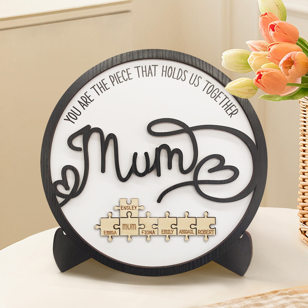 Mother's Day Jigsaw You Are the Piece That Holds Us Together Mother's Day Gift