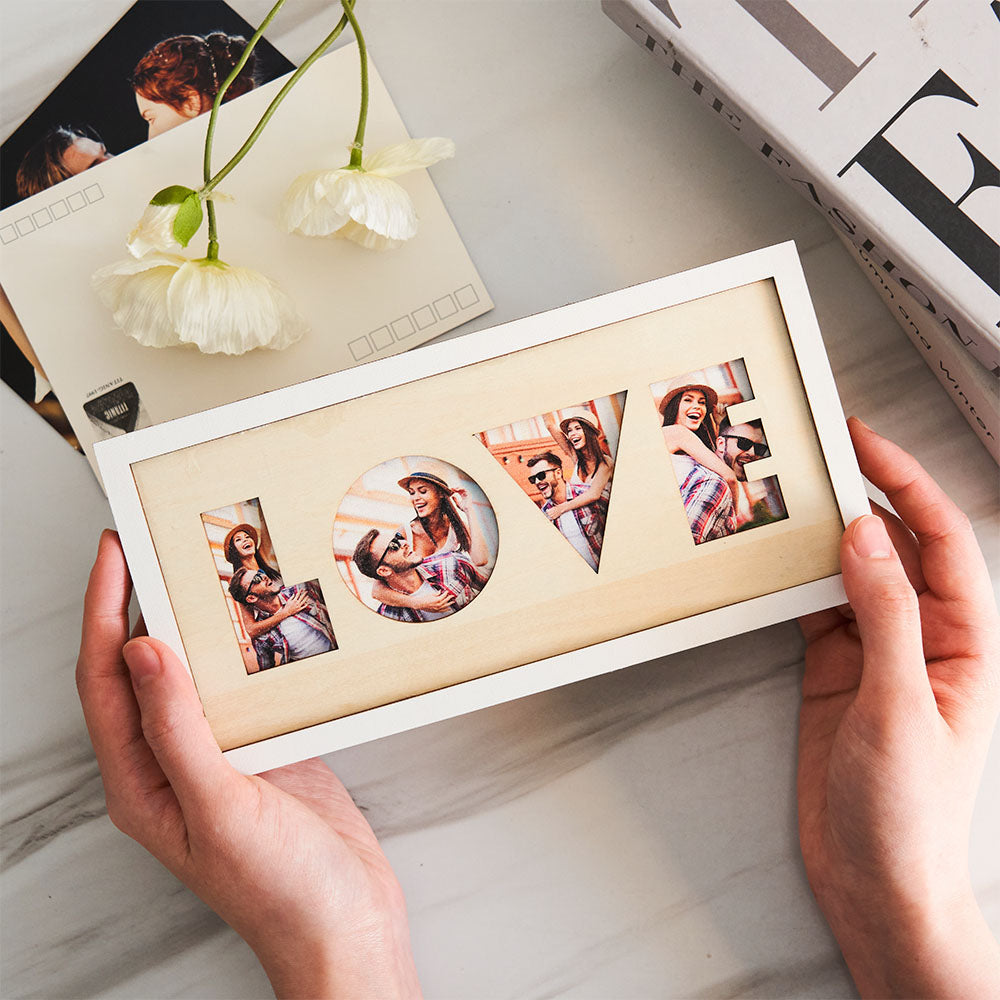 Custom Photo LOVE Wall Sign Personalized Picture Warm Decoration
