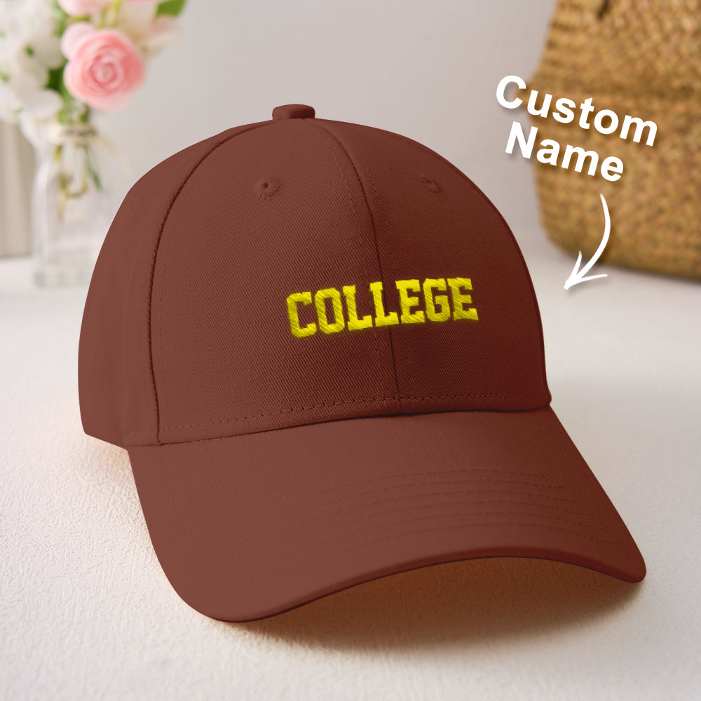 Personalized Team Caps Game Day Gift Idea for Teammates and Sports Fans Back to School Gift