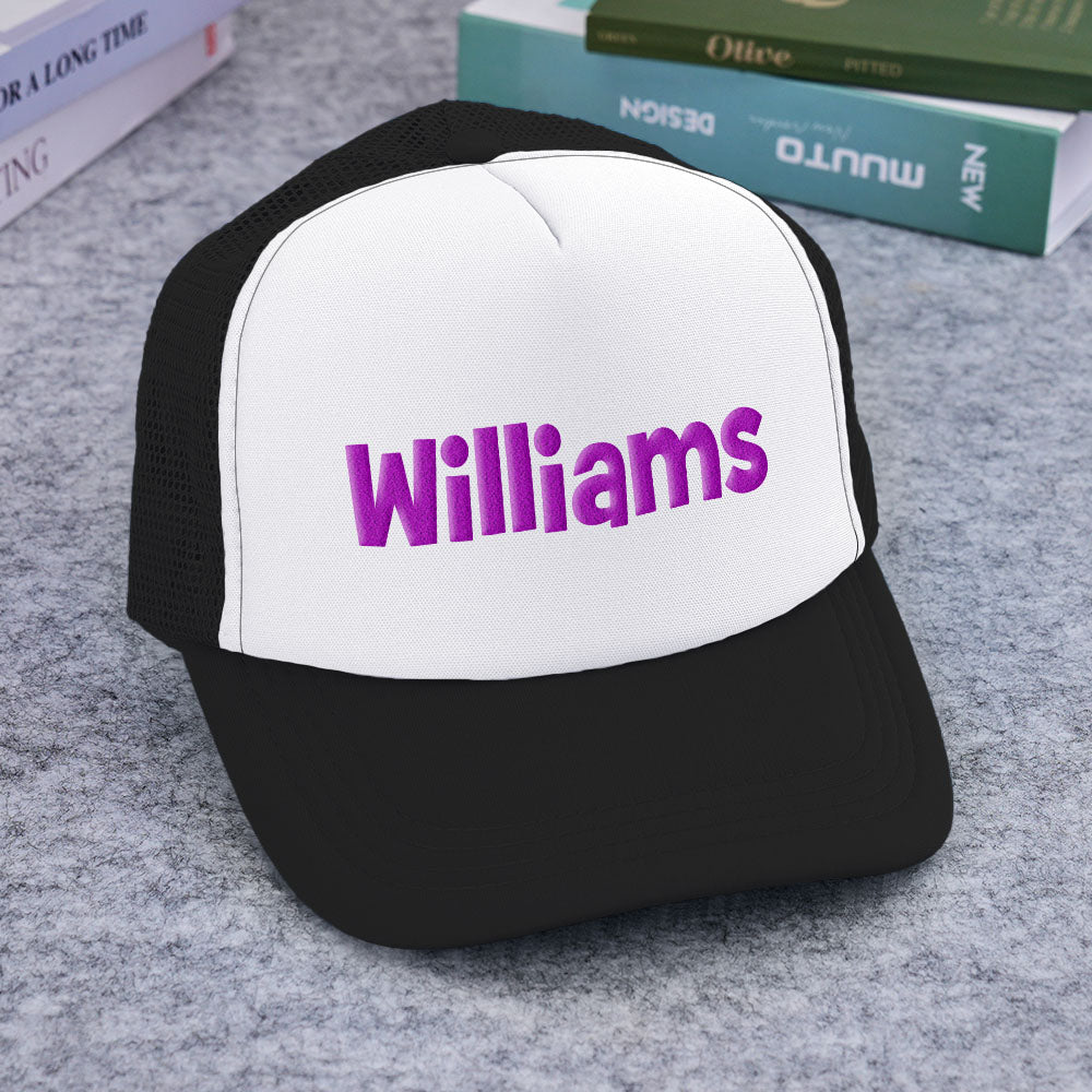Custom Puff Print Trucker Hat Personalized Name Foam Trucker Caps for Adult Back to School Gift