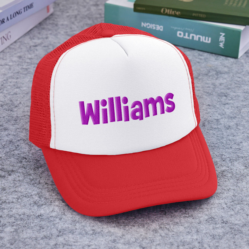 Custom Puff Print Trucker Hat Personalized Name Foam Trucker Caps for Adult Back to School Gift