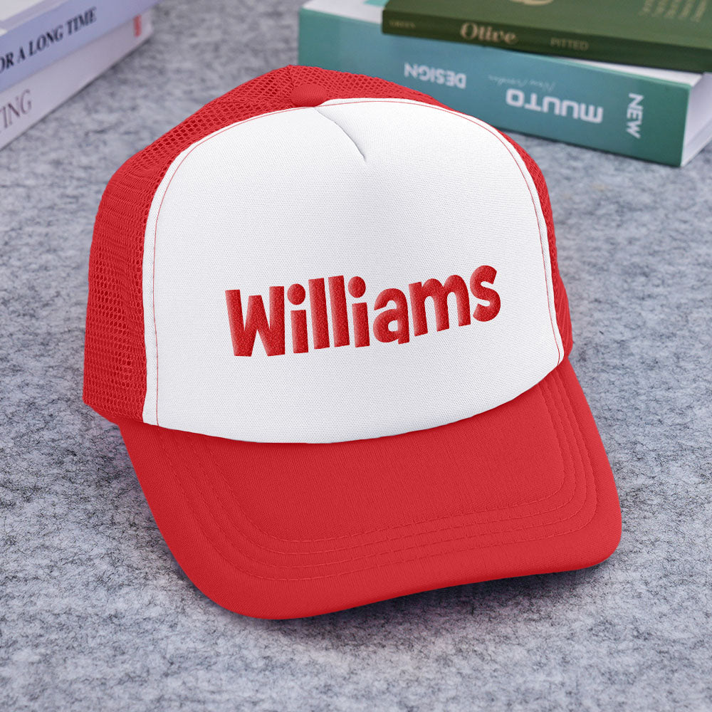 Custom Puff Print Trucker Hat Personalized Name Foam Trucker Caps for Adult Back to School Gift