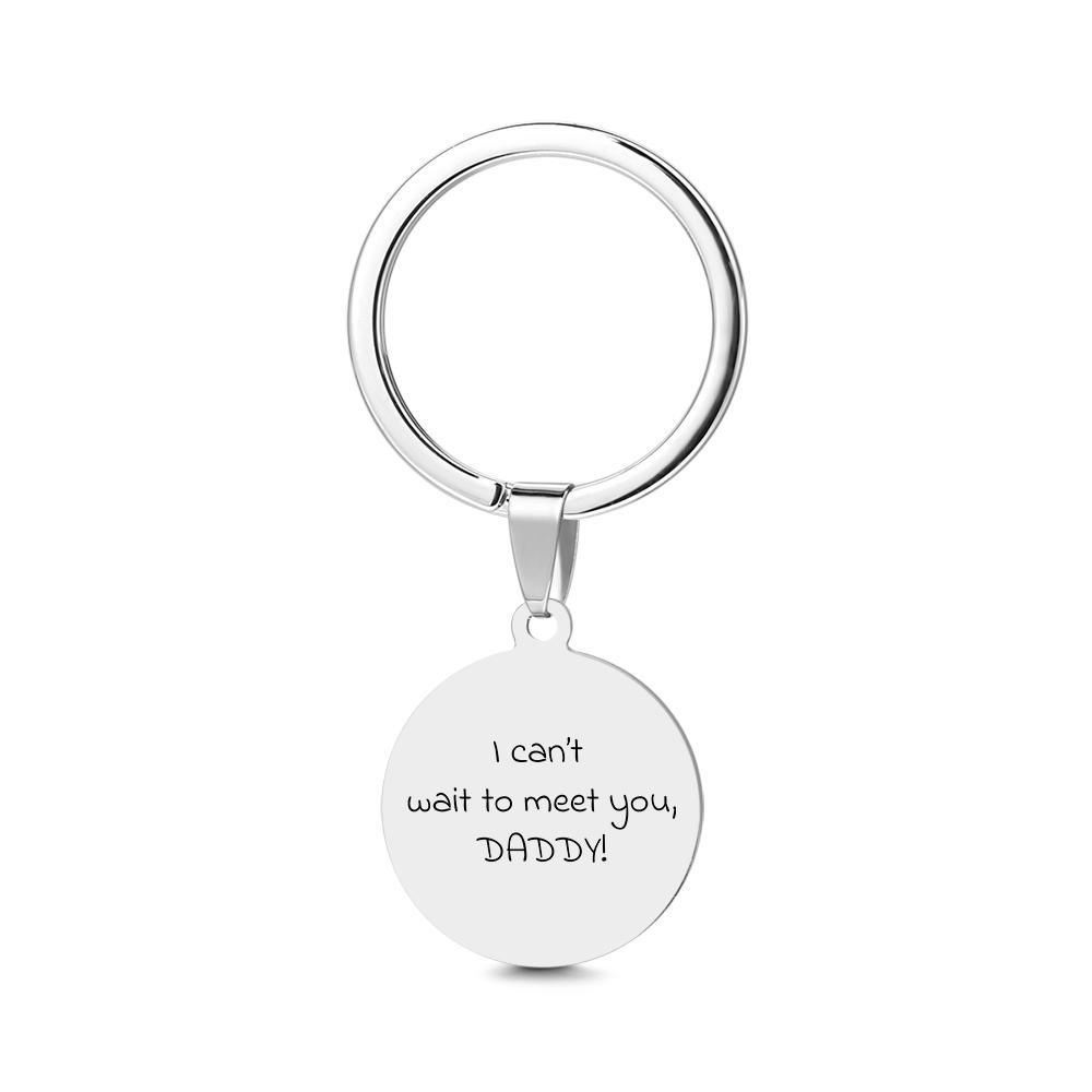 Daddy to Be Keychain Sonogram Ultrasound Baby Announcement New Dad Gift for Him Pregnancy Photo from