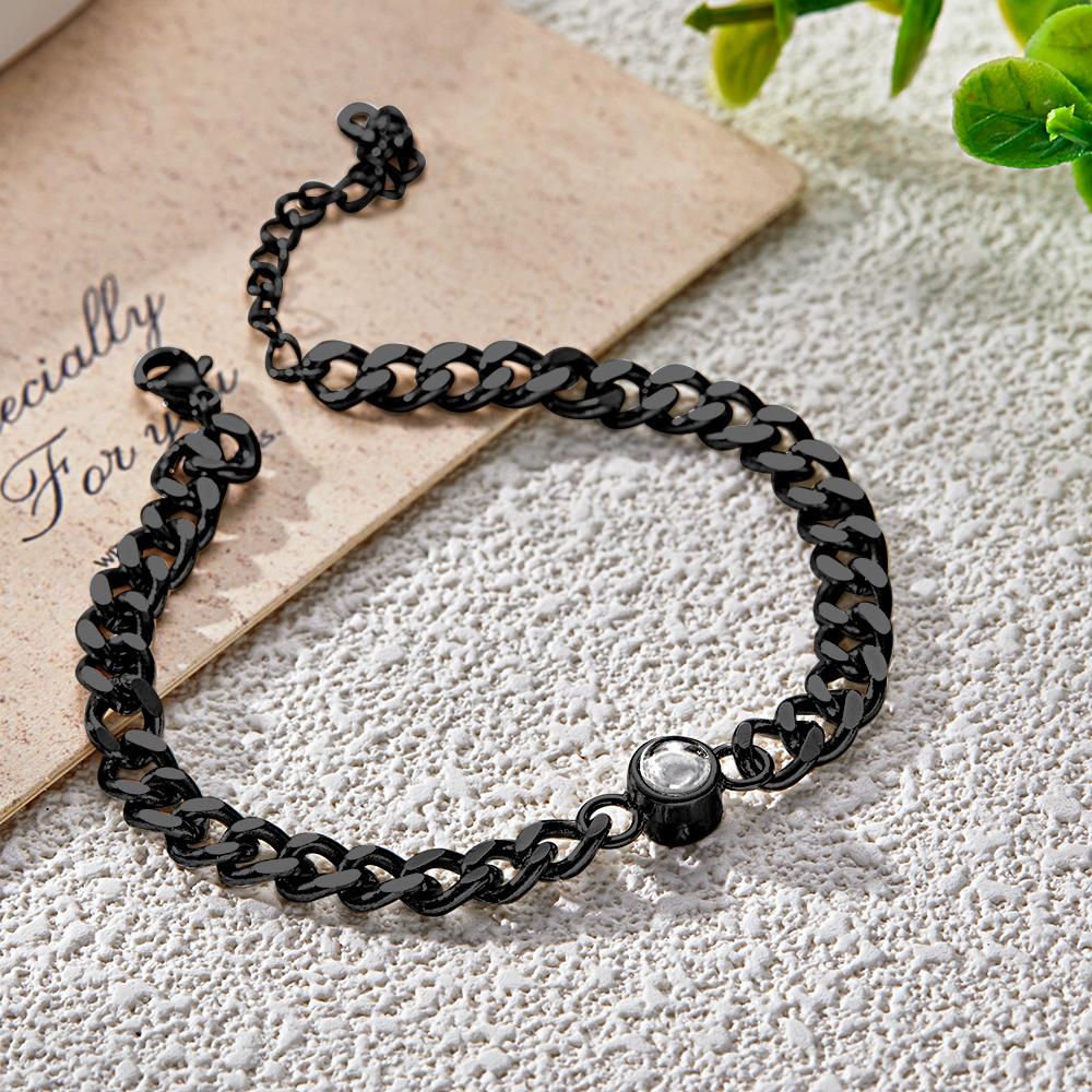 Personalized Photo Projection Bracelet Vintage Bracelet Jewelry Anniversary Gift For Him Father's Day