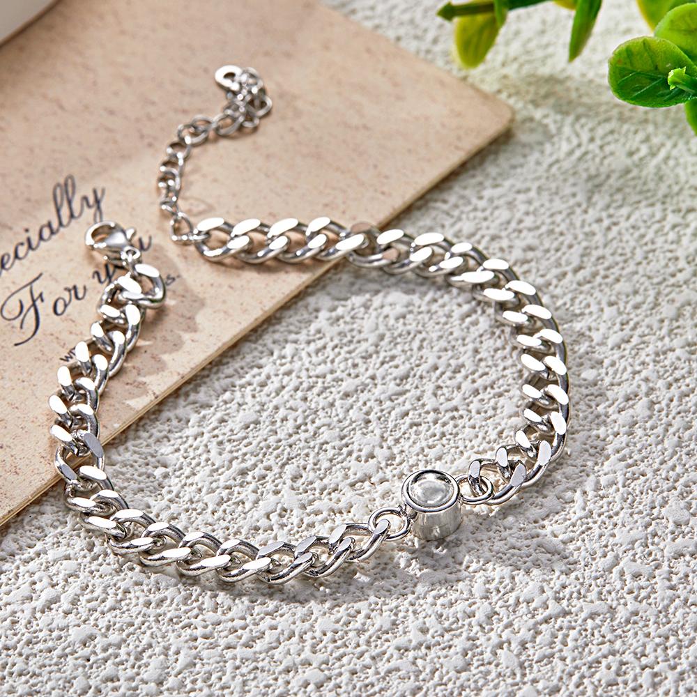 Personalized Photo Projection Bracelet Vintage Bracelet Jewelry Anniversary Gift For Him Father's Day
