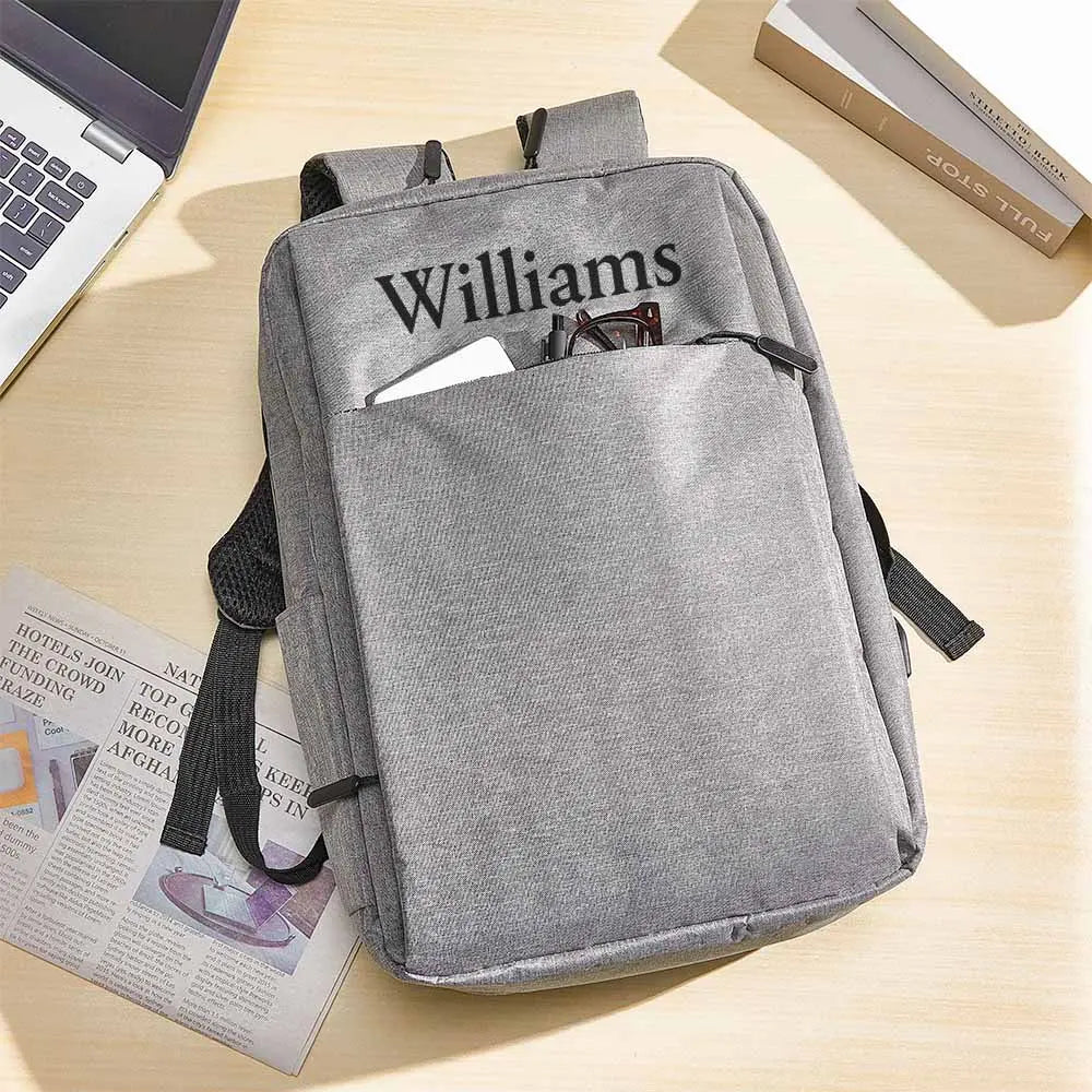 Personalized Name Backpack College School Computer Bag Gift for for Men or Women Fits 15.6 Inch Notebook