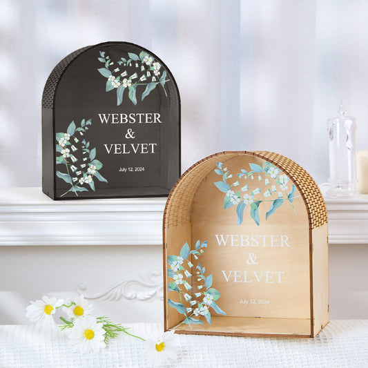 Personalized Wedding Card Box Arch Wedding Memory Box Wedding Gift for Couple