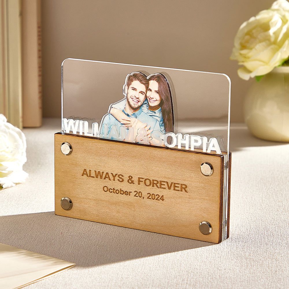 Personalized Photo Plaque Couple Plaque Home Decor Gift for Lover
