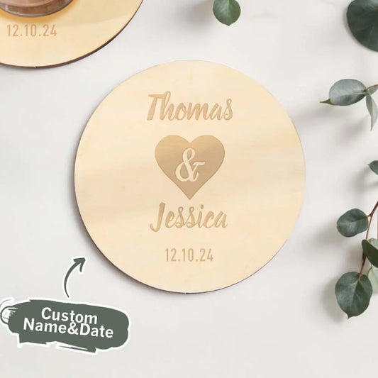 Personalized Coaster Wedding Party Favors