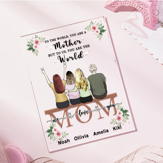 Custom Photo Acrylic Plaque For Mom