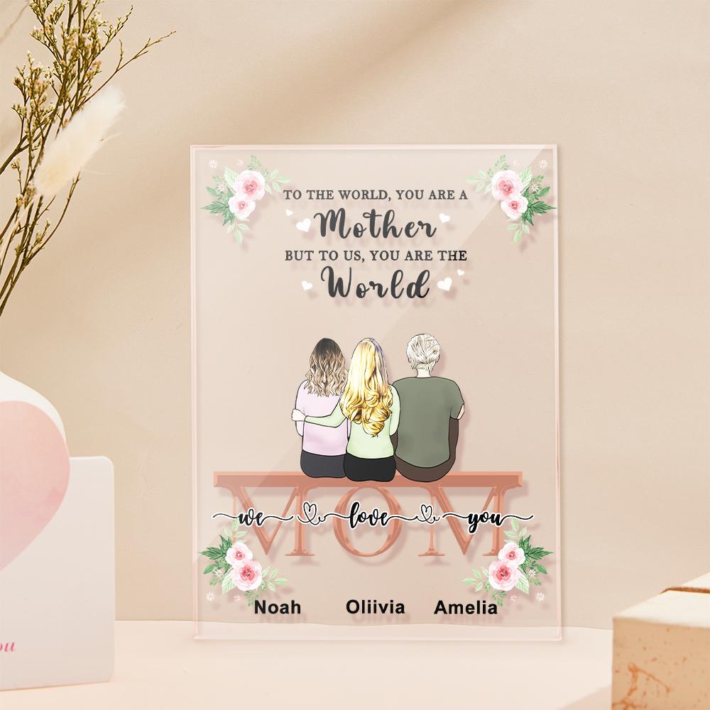 Custom Photo Acrylic Plaque For Mom