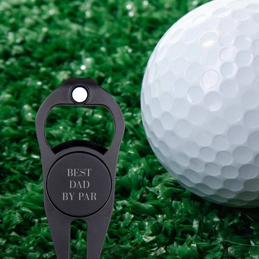 Personalized Multipurpose Golf Fork Ball Marker Bottle Opener Gifts for Dad
