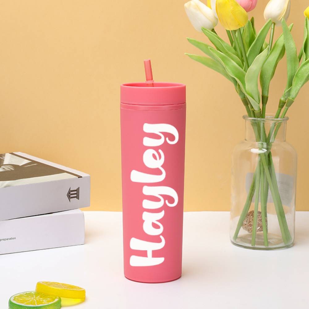 Personalized Plastic Sippy Cup Wedding Gift - Custom Engraved