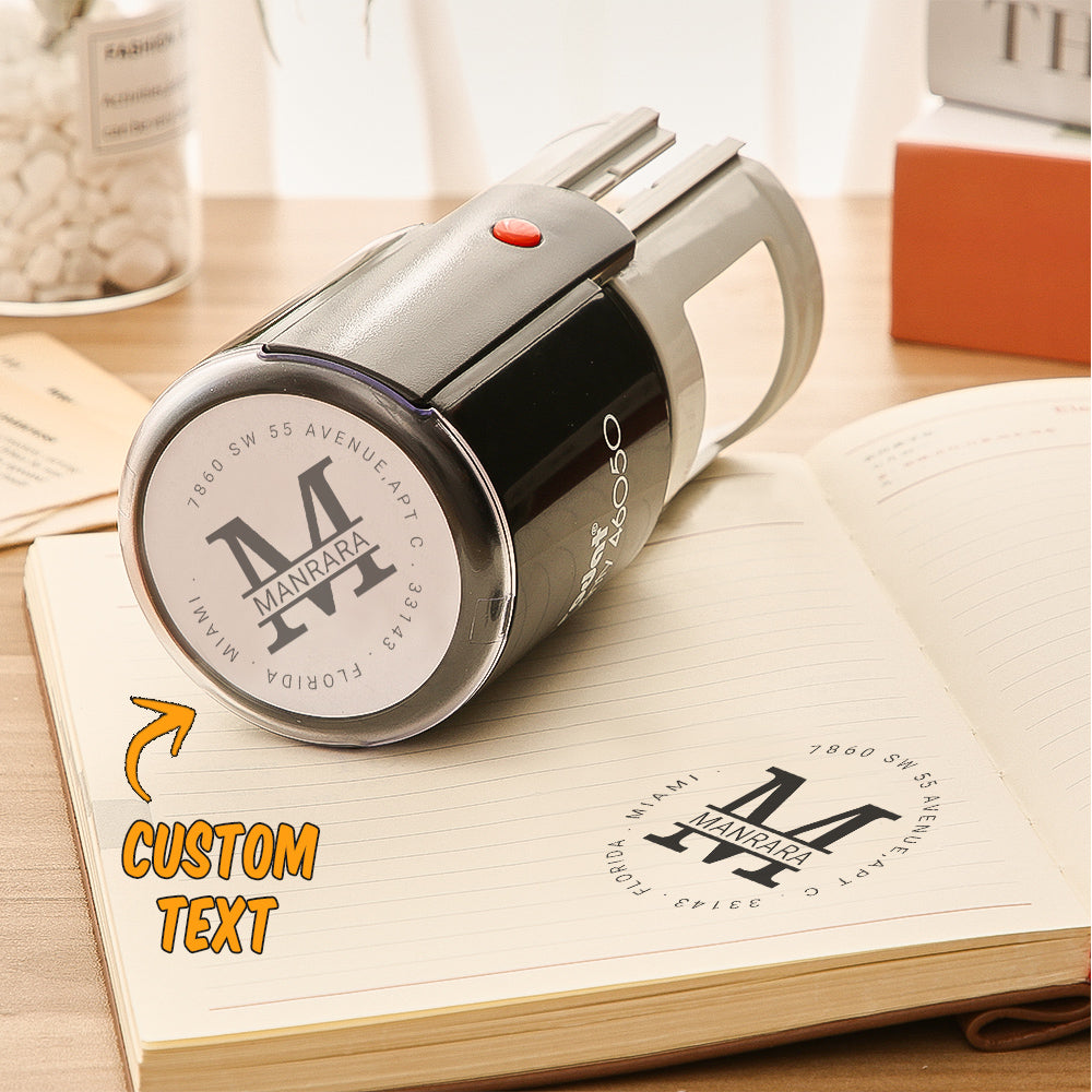 Custom Family Address Stamp Self Inking Stamp for Wedding