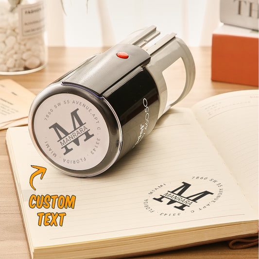Custom Family Address Stamp Self Inking Stamp for Wedding