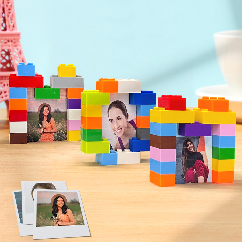Custom MOM Building Brick Puzzles Personalized Photo Blocks