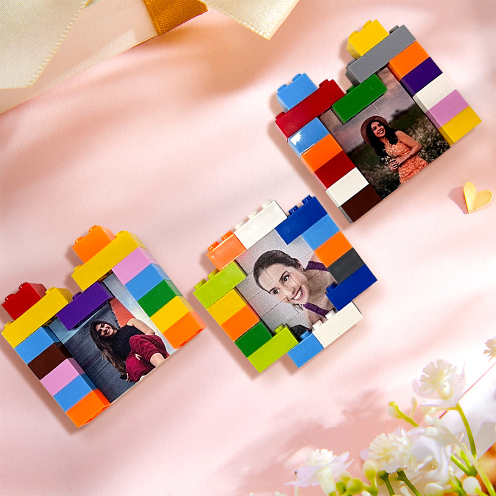 Custom MOM Building Brick Puzzles Personalized Photo Blocks