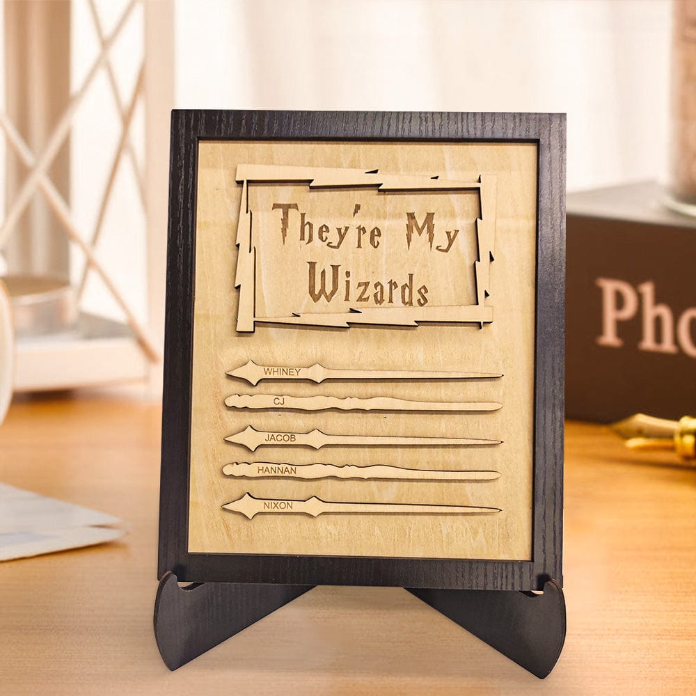 Custom Engraved Ornament Wand Home Decor Sign Gifts for Dad