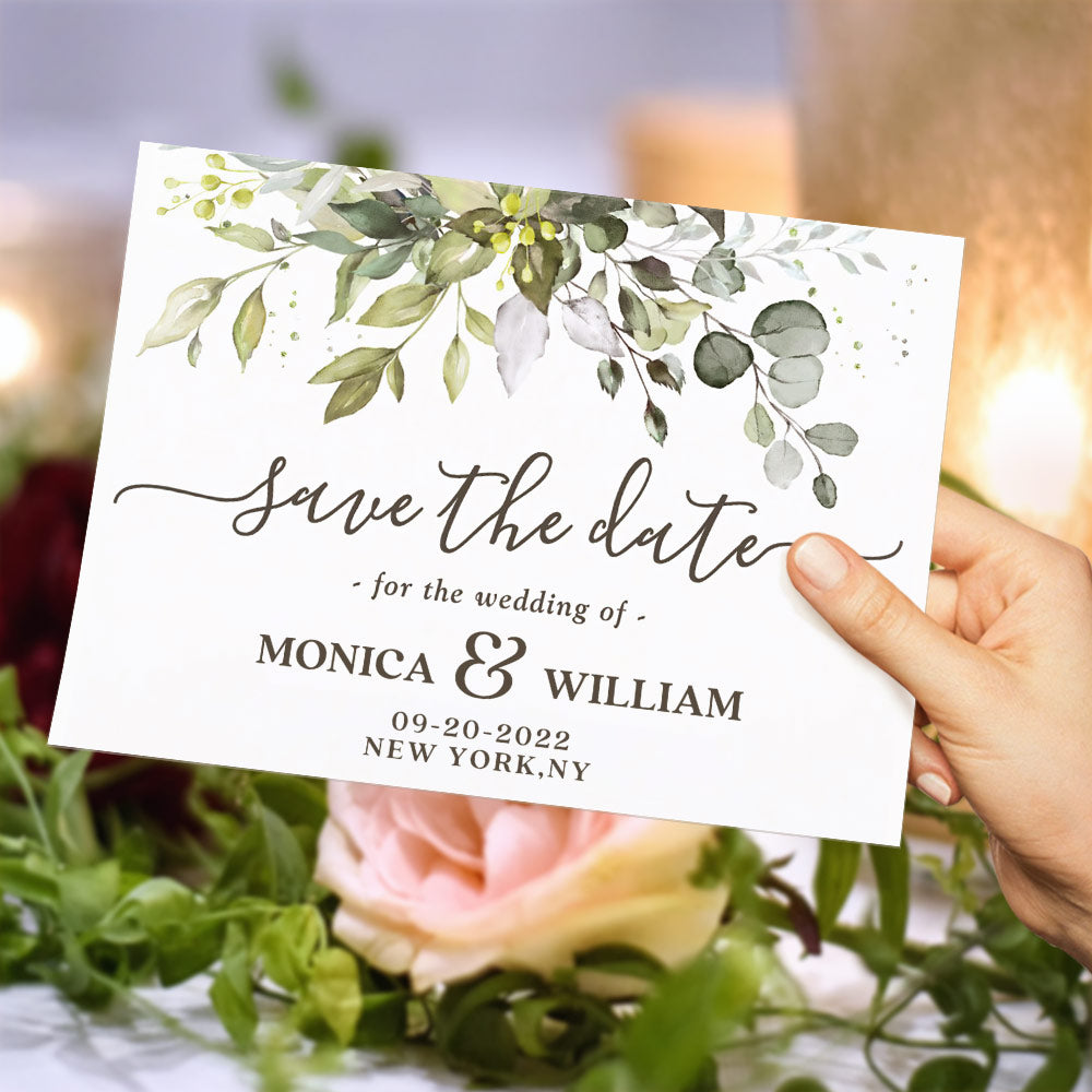 Custom Wedding Invitations - Personalized Save the Date Cards