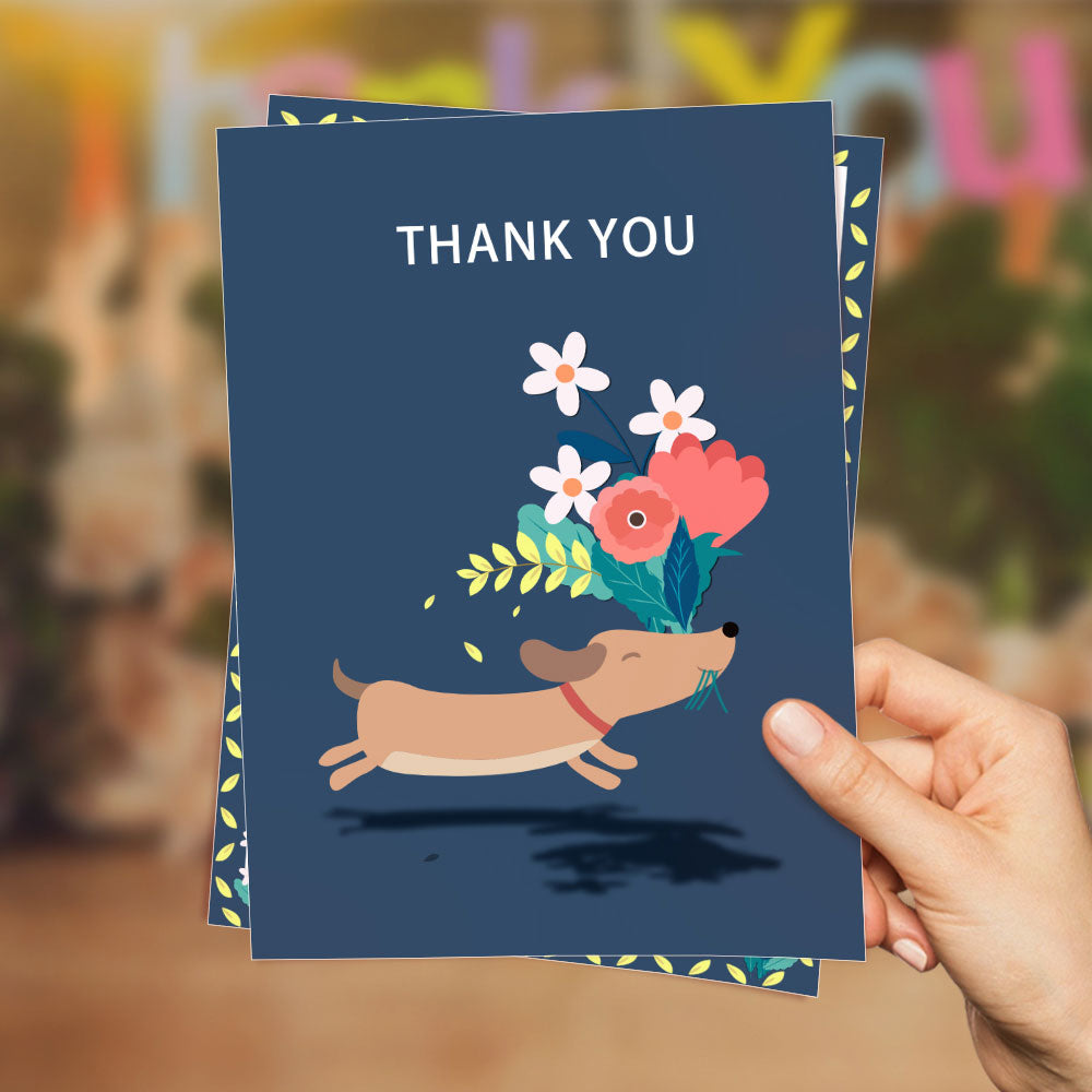 Cute Thank You Card Greeting Card For All Occasions Birthday Gifts Wedding Gifts