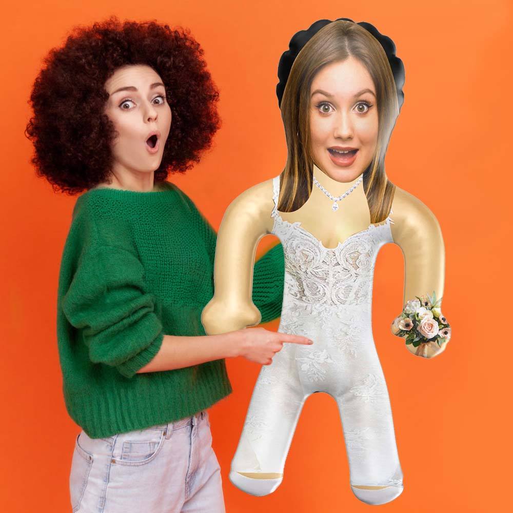 Customized Bridal Balloons Bachelor Party Favors Blow up Doll with Custom Face Balloon Dolls with Face Inflatable Doll