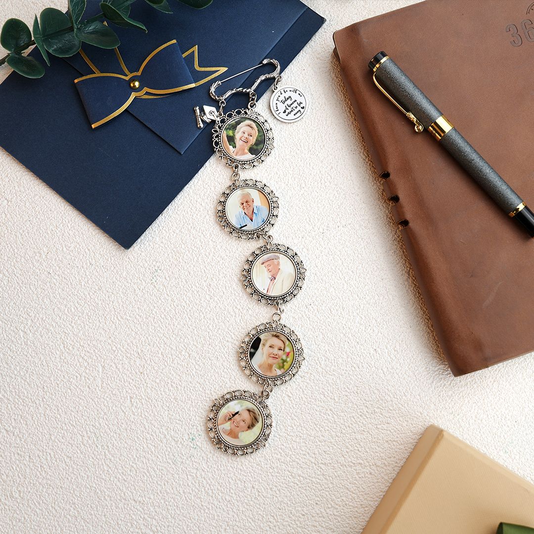 Personalized Graduation Cap Memorial Tassel Brooch Pin Grad Ceremony Sympathy Gift for Class of 2024