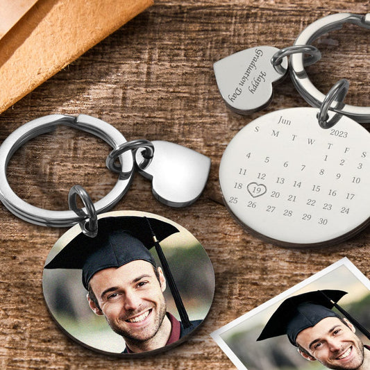 Calendar Keychain Custom Picture Keychains Custom Graduation Gifts