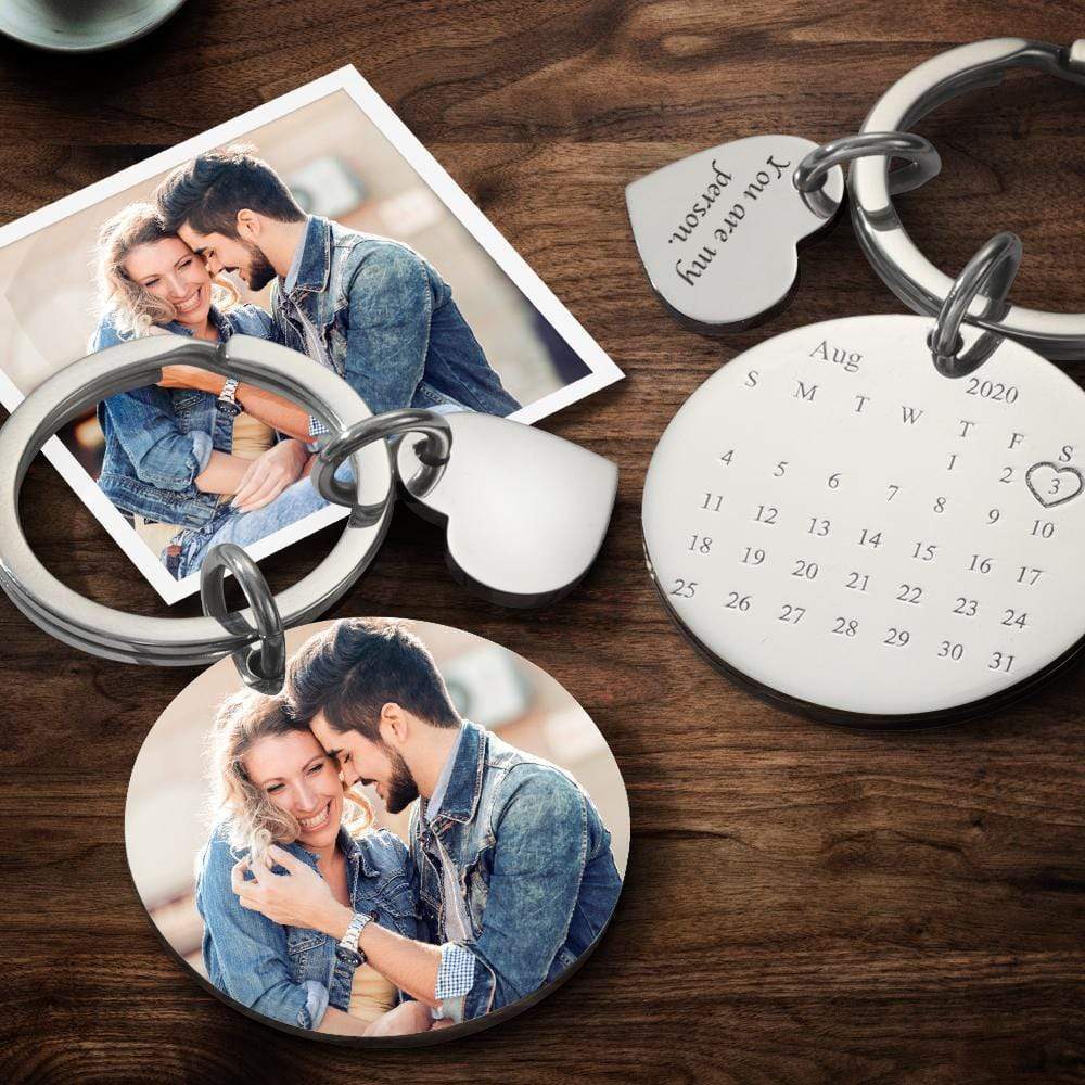 Calendar Keychain Custom Picture Keychains Custom Graduation Gifts