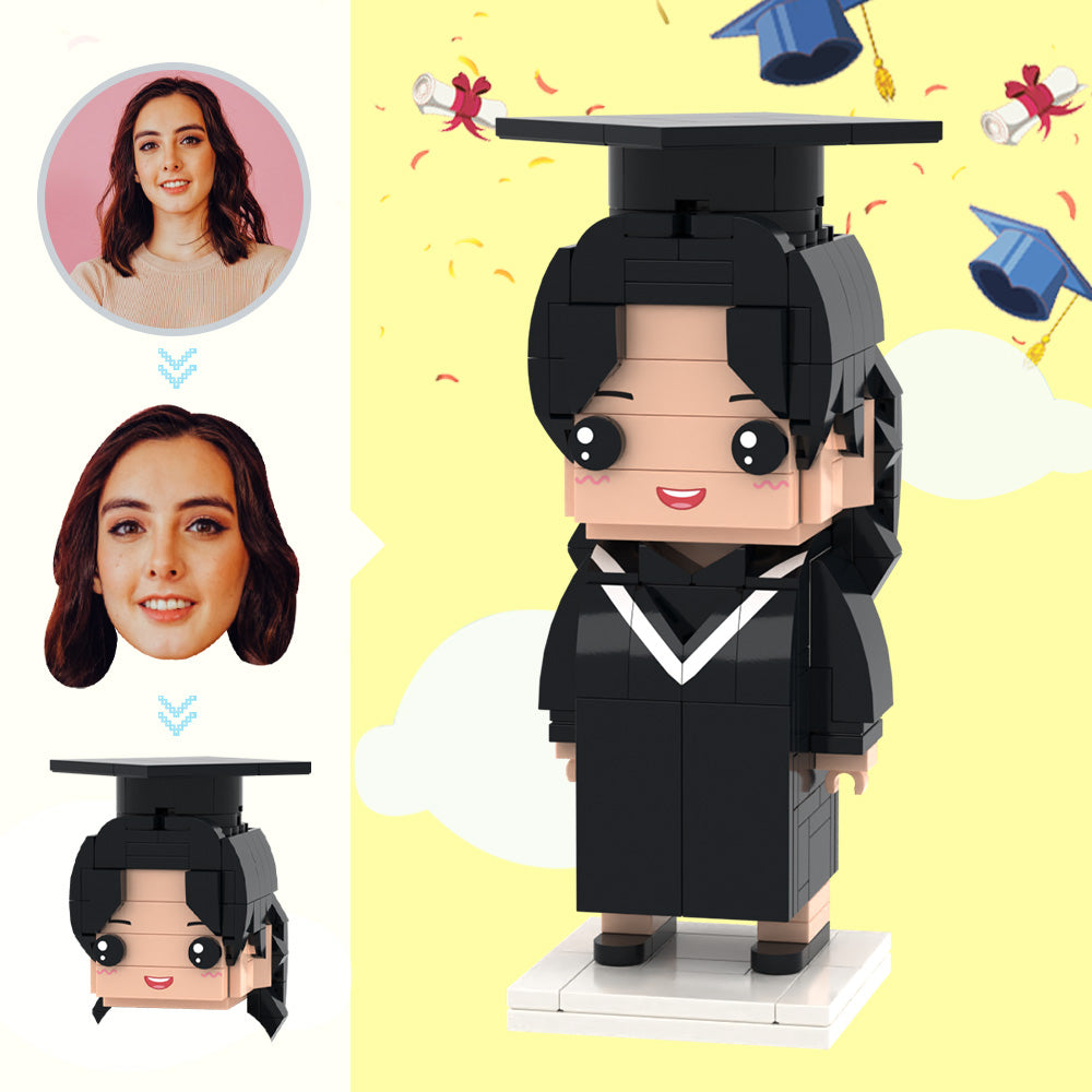 Graduation Gifts Custom Head Brick Figures Personalized Medical Bachelor's Uniforms Brick Figures Small