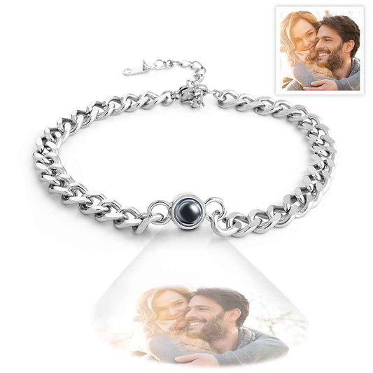 Personalized Photo Projection Bracelet Vintage Bracelet Jewelry Anniversary Gift For Him Father's Day