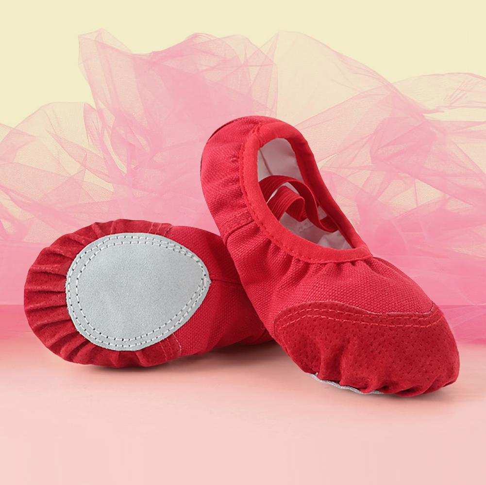 Women Girls Ballet Shoes Children Adult Ballet Shoes Canvas Split Sole Ballet Shoes Gymnastics Yoga Dancing Shoes