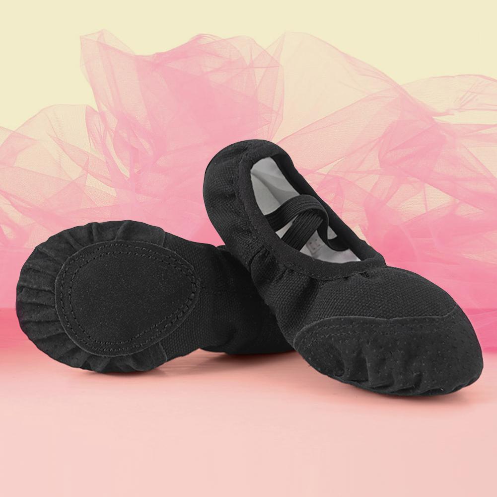 Women Girls Ballet Shoes Children Adult Ballet Shoes Canvas Split Sole Ballet Shoes Gymnastics Yoga Dancing Shoes