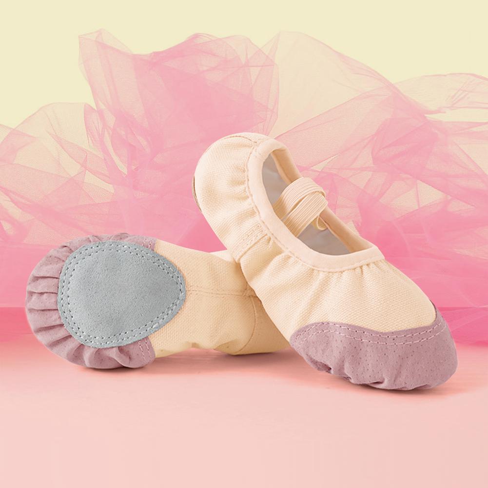 Women Girls Ballet Shoes Children Adult Ballet Shoes Canvas Split Sole Ballet Shoes Gymnastics Yoga Dancing Shoes