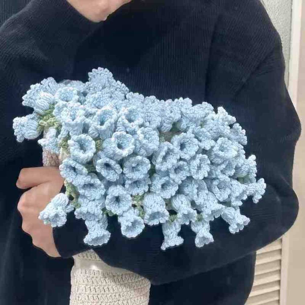 Crochet Flower Bouquet Blanket Mother's Day Gift for Her