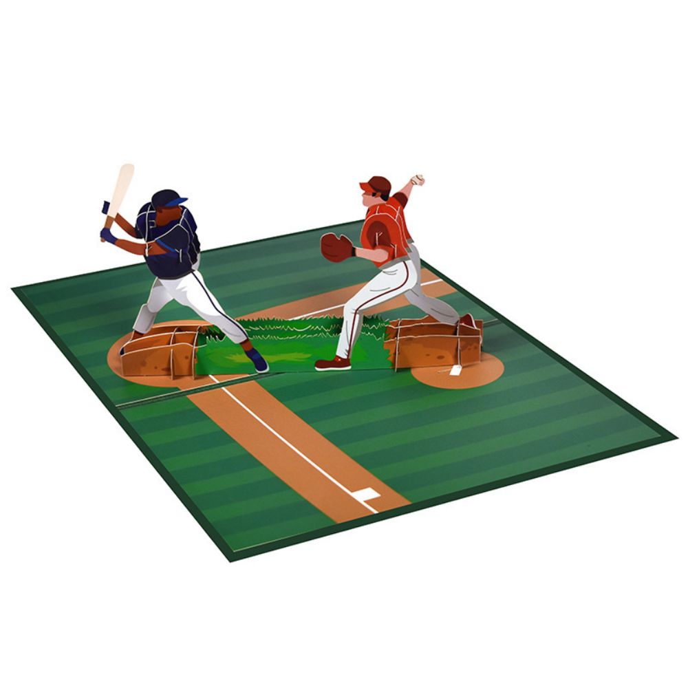 Father's Day 3D Pop Up Card Baseball Game Greeting Card