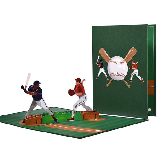 Father's Day 3D Pop Up Card Baseball Game Greeting Card