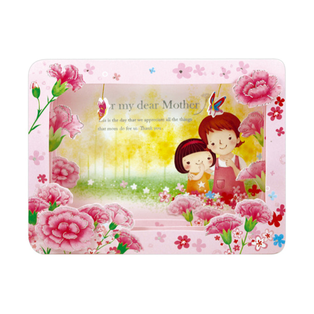 Creative 3D Pop Up Greeting Card Flower Box Pop Up Card for Mom