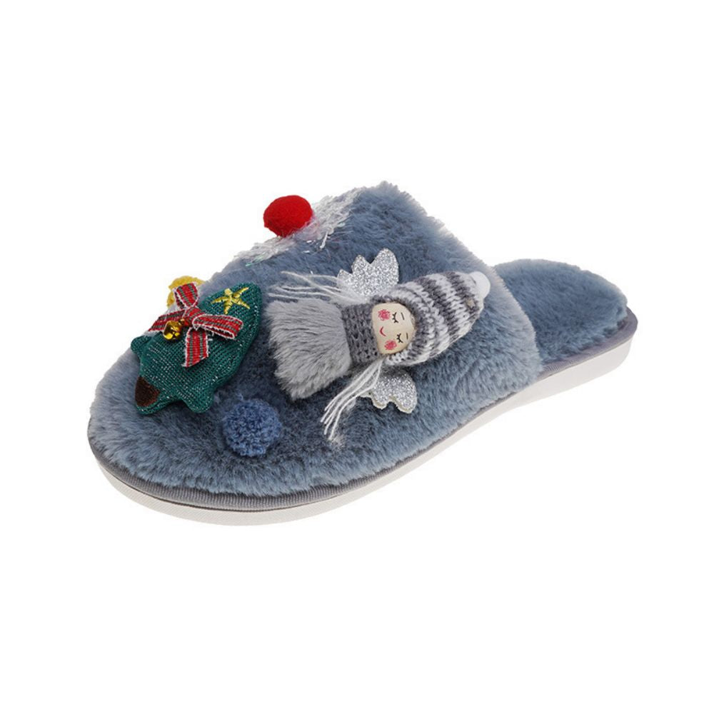 Christmas Slippers Christmas Tree Angel Comfortable Slippers